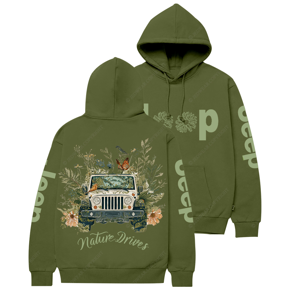 Nature Drives Flower Jp Casual Hoodie
