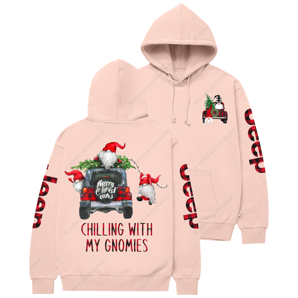 Chilling With My Gnomies Christmas Jp Casual Hoodie
