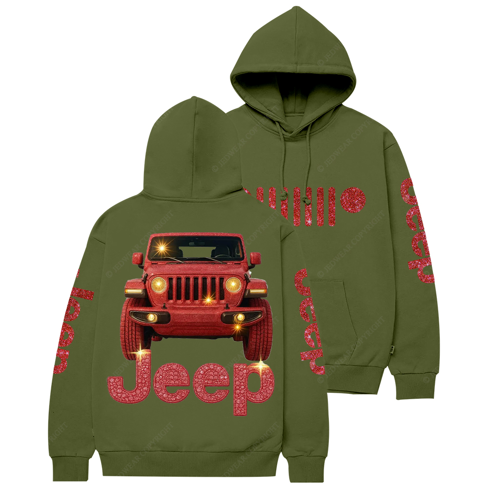 Red Bling Car Jp Casual Hoodie