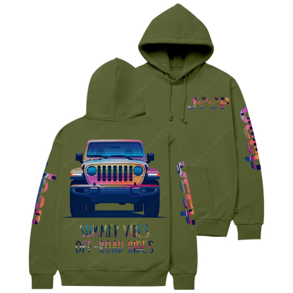 Summer Vibes Off-Road Rides Jp Casual Hoodie