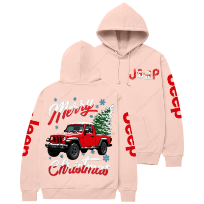 Merry Christmas And Tree Jp Casual Hoodie