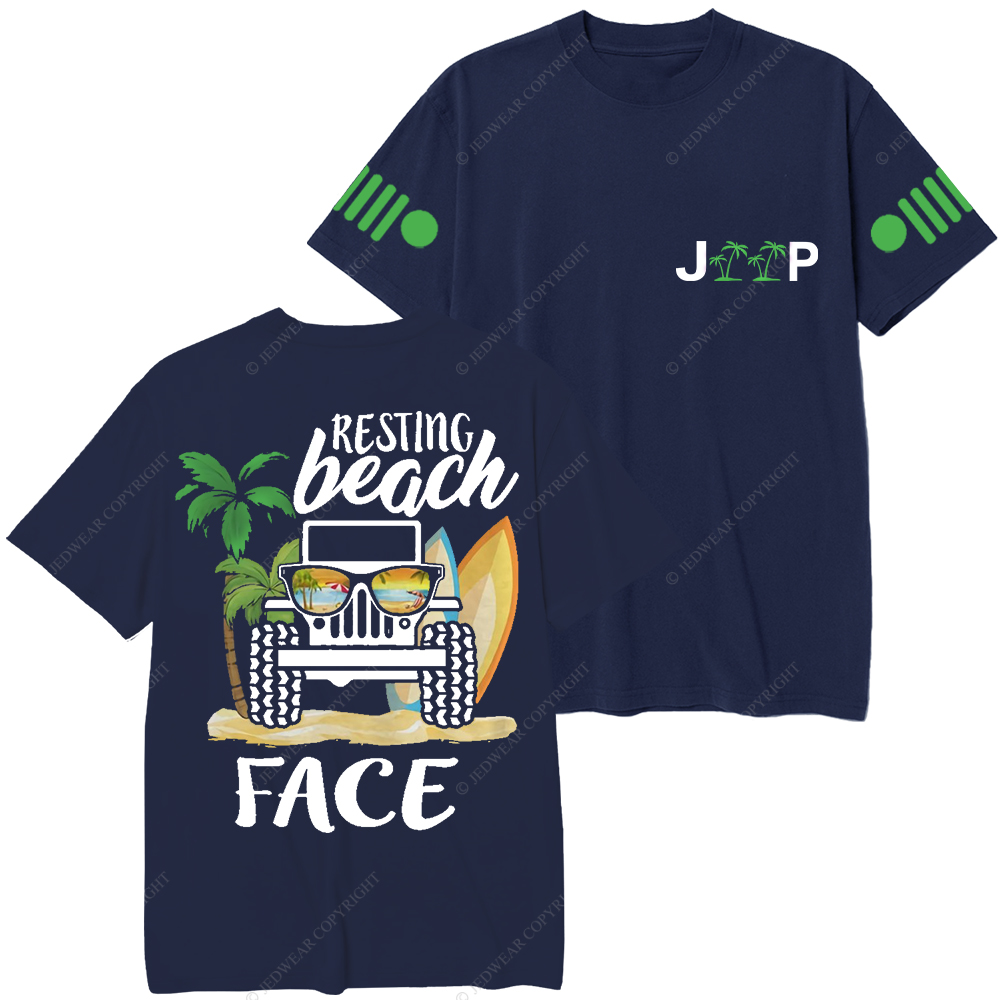 Resting Beach Face Surf Jp T-Shirt