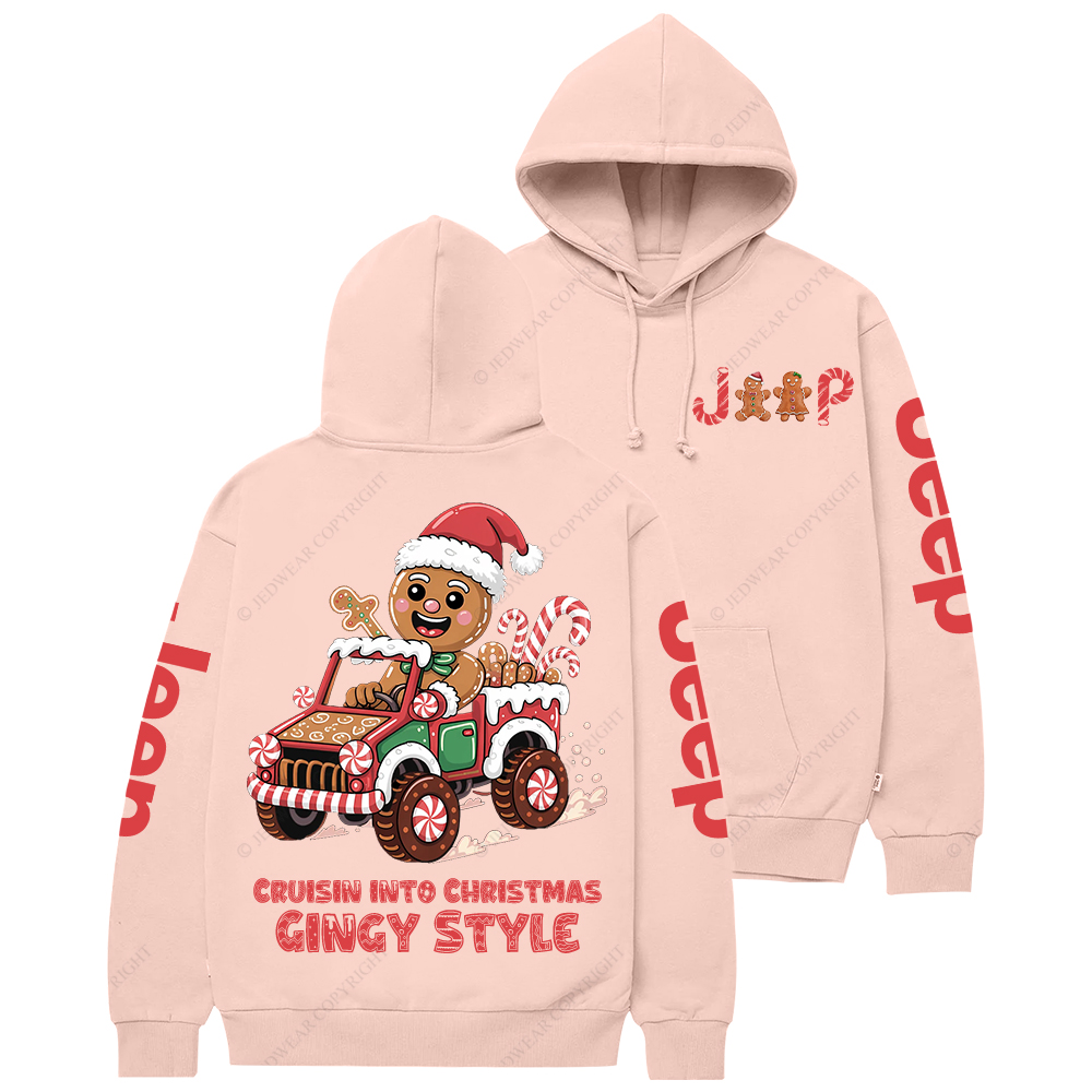 Cruisin Into Christmas Gingy Style Jp Casual Hoodie