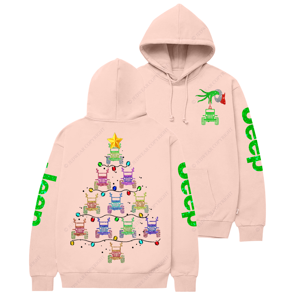 Bling Car Merry Christmas Jp Casual Hoodie
