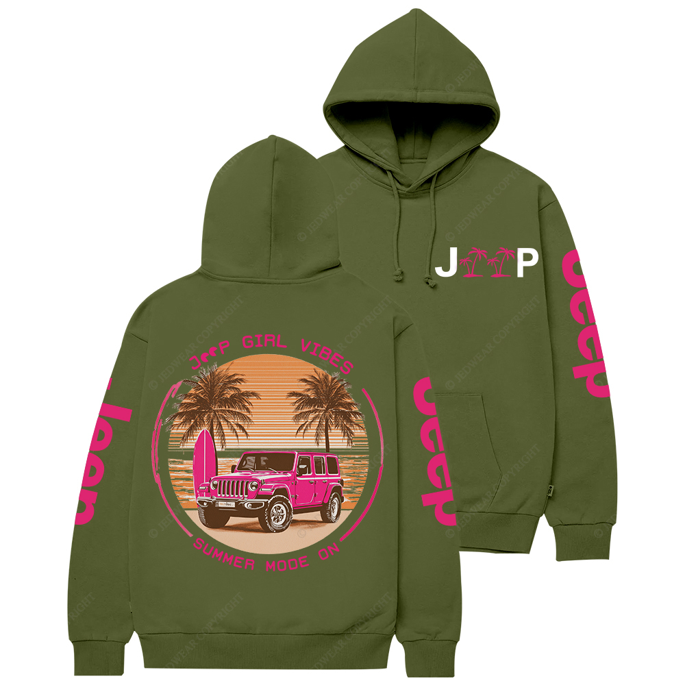 Car Girl Vibes Summer Mode On Jp Casual Hoodie