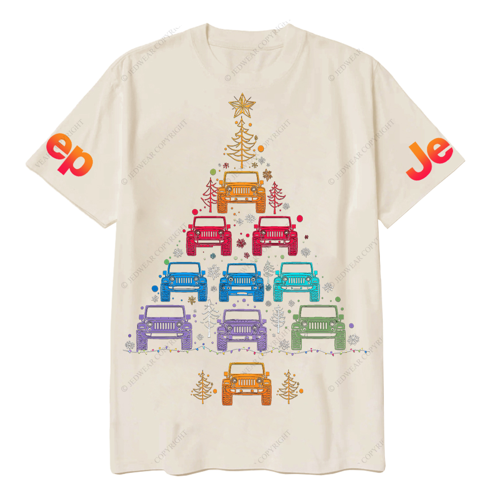 Colorful Lights Merry Christmas Jp T-Shirt
