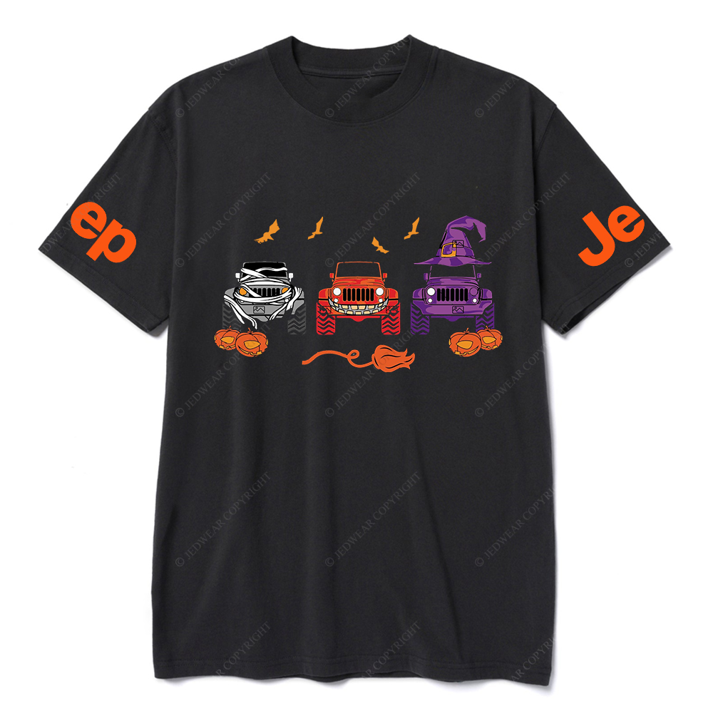 Jp Pumpkin Halloween Skull Bat Clown T-Shirt