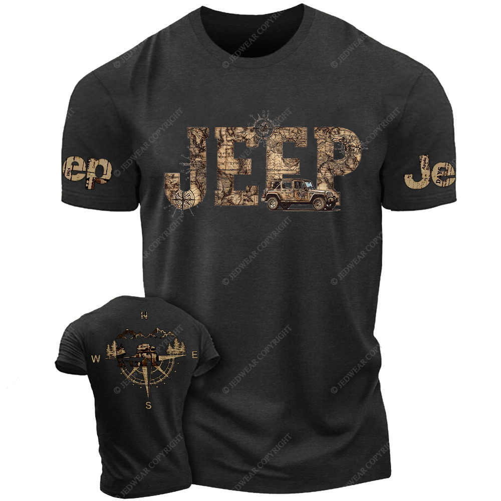 Vintage Style Compass Adventure Jp T-Shirt