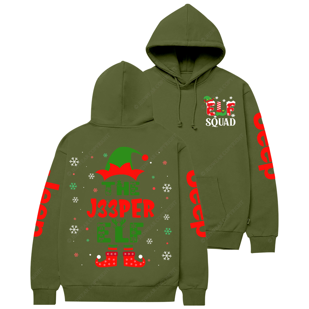 Elf Squad Christmas Jp Casual Hoodie