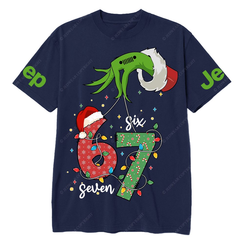 Viral Six Seven Christmas Meme Funny Internet Joke  Jp T-Shirt