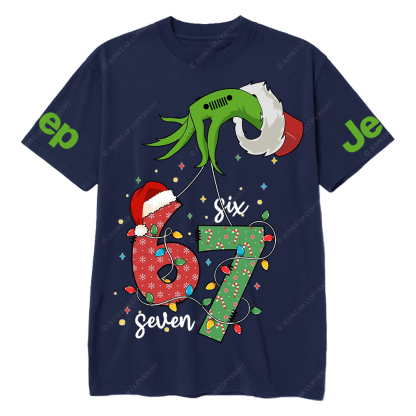 Viral Six Seven Christmas Meme Funny Internet Joke  Jp T-Shirt