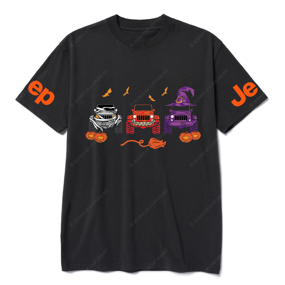 Jp Pumpkin Halloween Skull Bat Clown T-Shirt