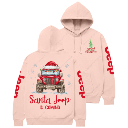 Santa Car Is Coming Merry Christmas Jp Casual Hoodie