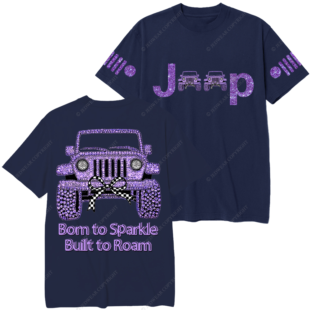 Girl Purple Car Bling Bling Jp T-Shirt
