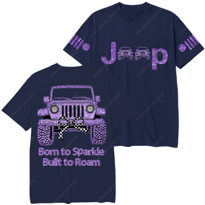 Girl Purple Car Bling Bling Jp T-Shirt