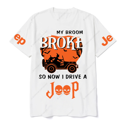 Halloween My Broom Broke So Now I Drive A Car JP T-Shirt