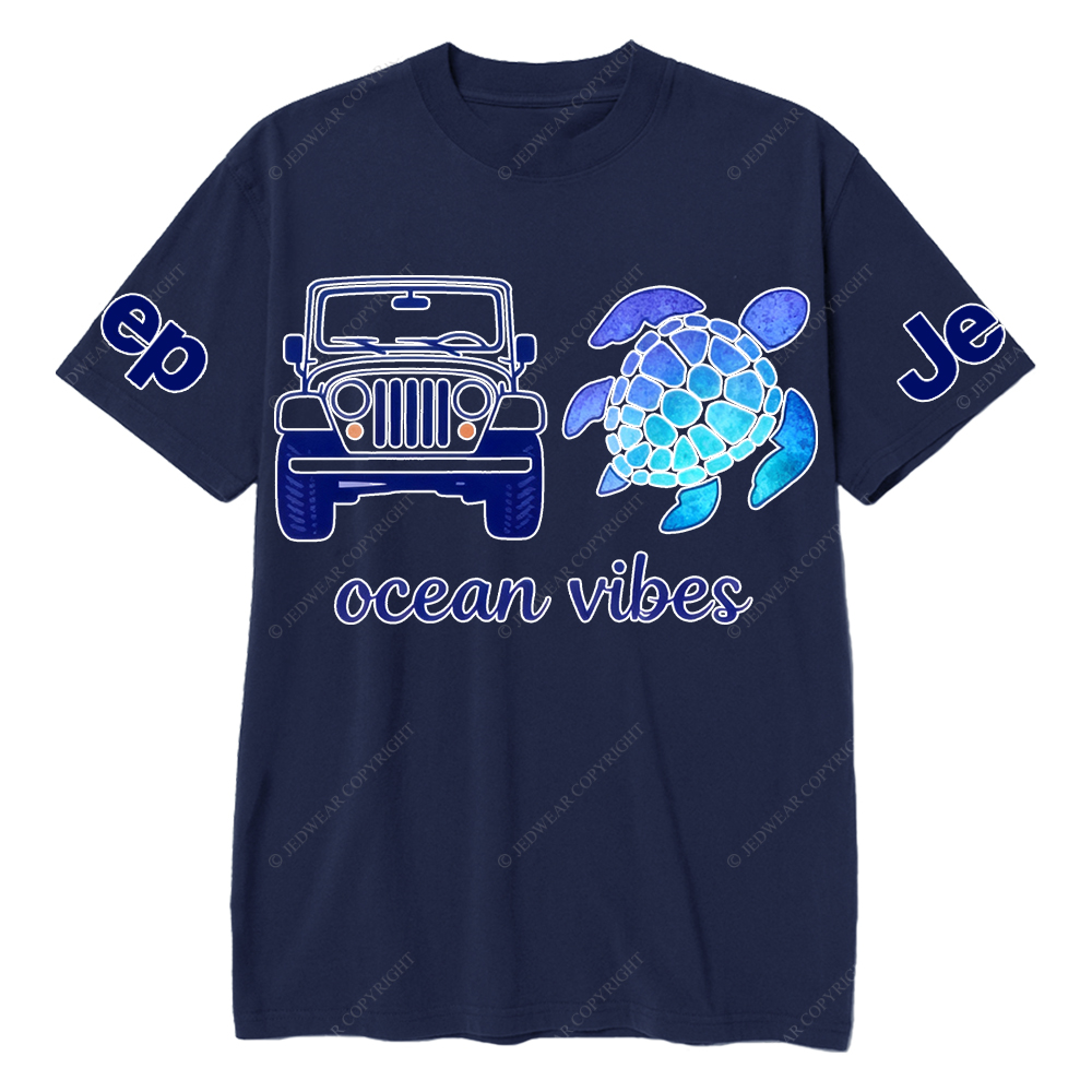 Blue Turtle Ocean Vibes Jp T-Shirt
