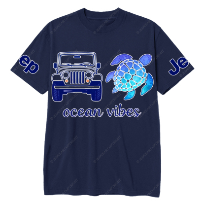 Blue Turtle Ocean Vibes Jp T-Shirt