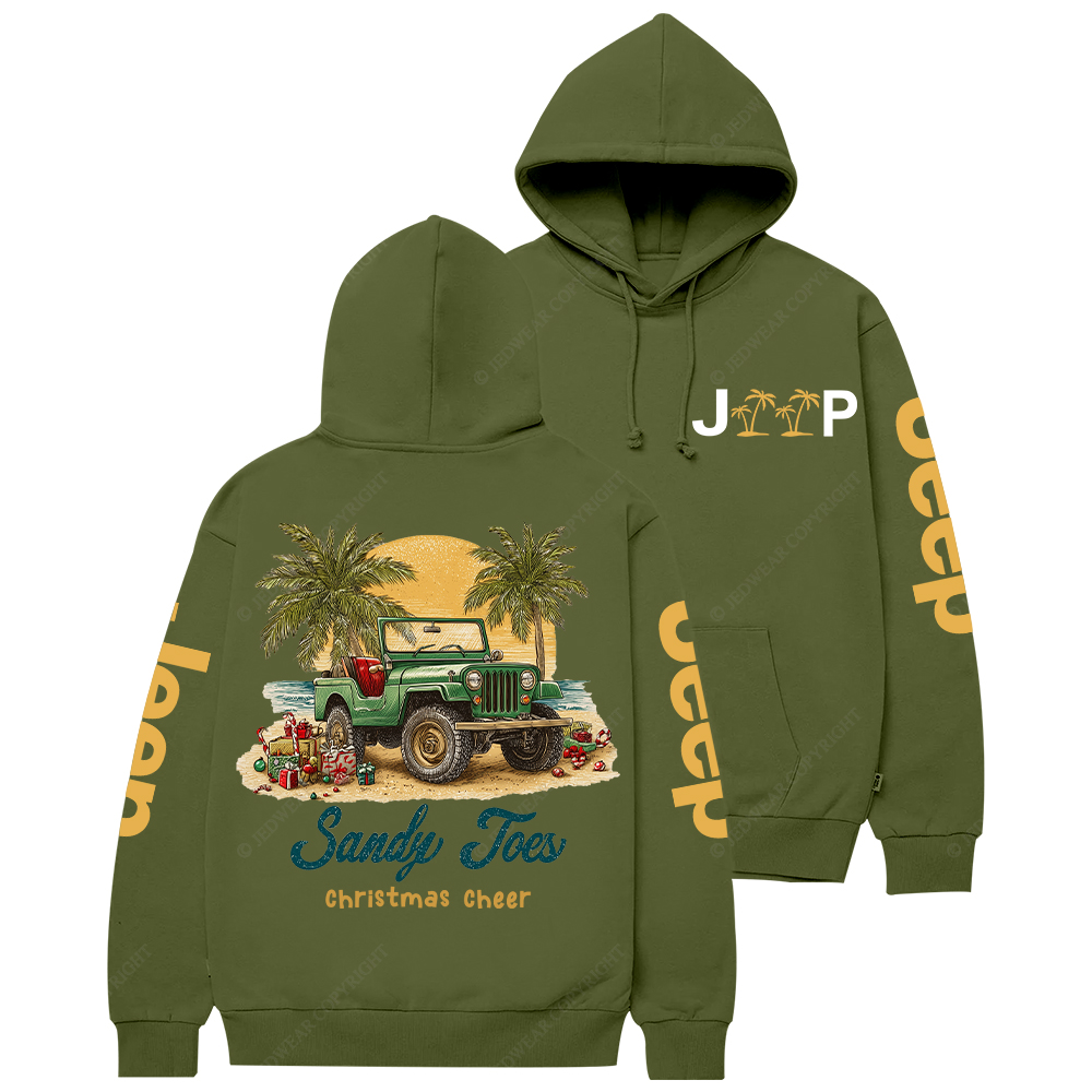 Sandy Toes Christmas Cheer Jp Casual Hoodie