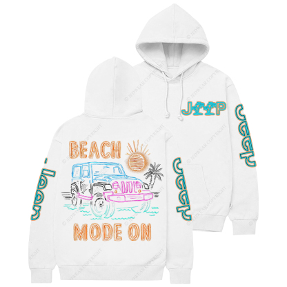 Beach Mode On Jp Casual Hoodie
