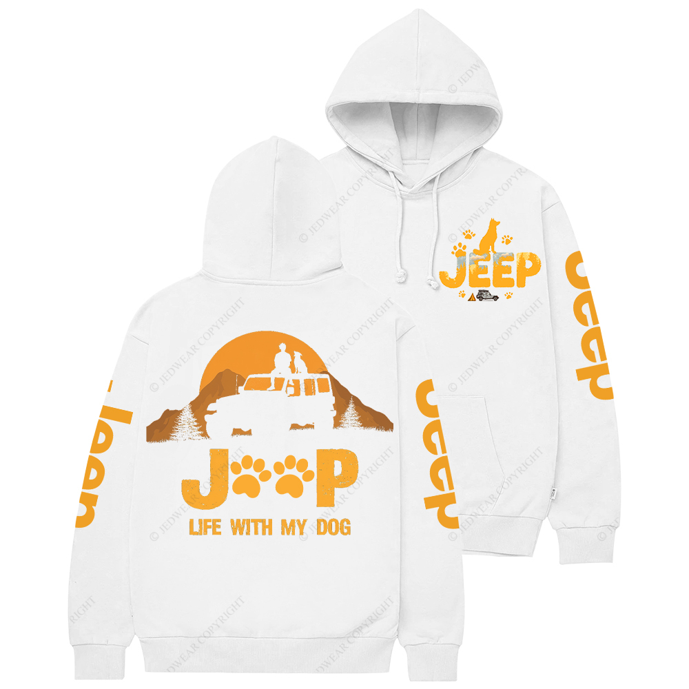  Car Life With My Dog Jp Casual Hoodie