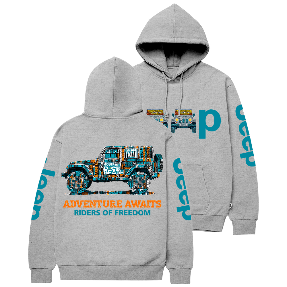 Adventure Awaits Riders Of Freedom Jp Casual Hoodie