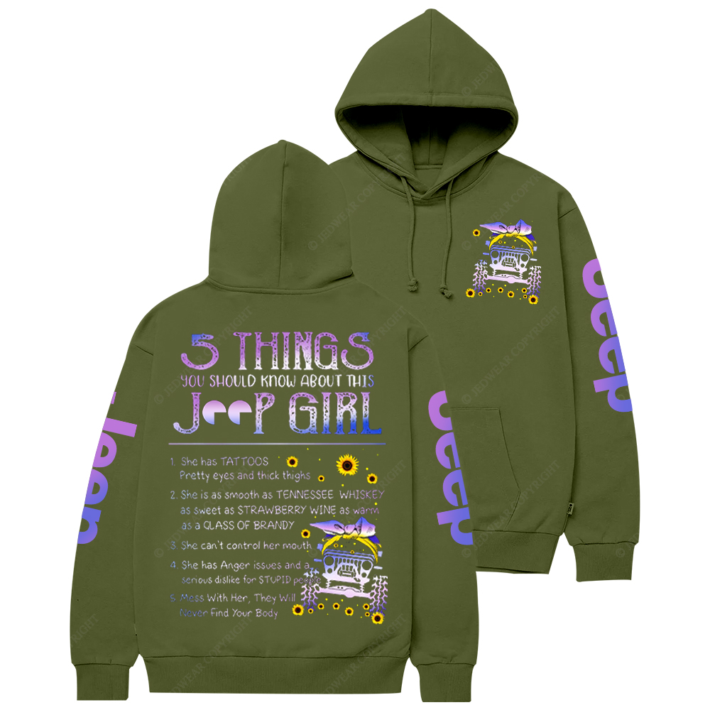 5 Things You Should Know About This Girl  Jp Casual Hoodie