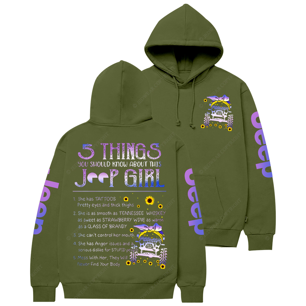 5 Things You Should Know About This Girl  Jp Casual Hoodie