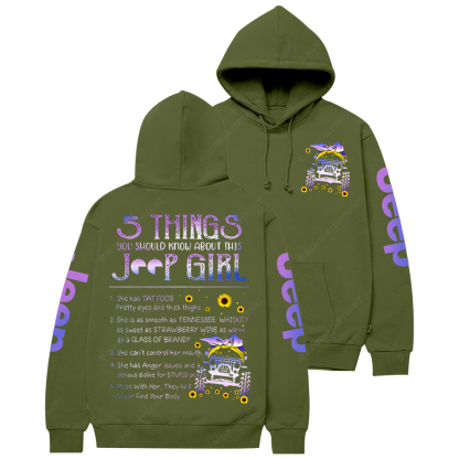 5 Things You Should Know About This Girl  Jp Casual Hoodie