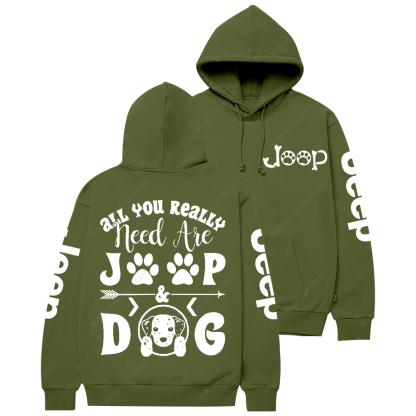 All You Really Need Are Car Dog Jp Casual Hoodie