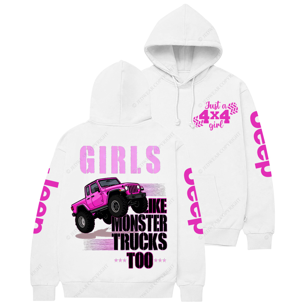 This Funny Monster Trucks Girls Jp Casual Hoodie
