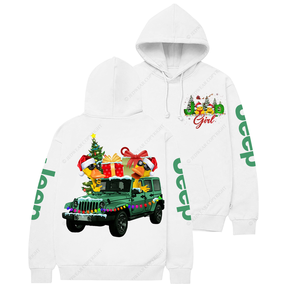 Duck Girl Christmas Jp Casual Hoodie