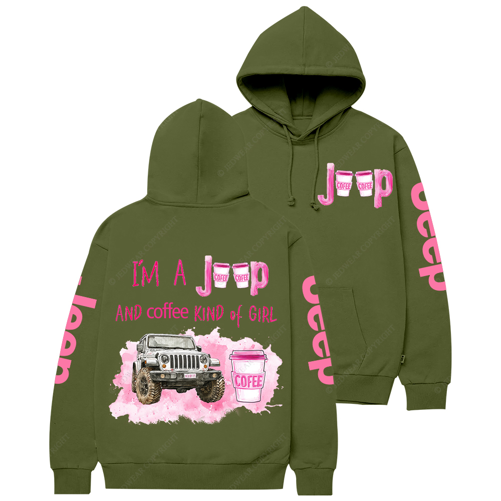 I‘m A Car And Coffee Kind Of Girl Jp Casual Hoodie