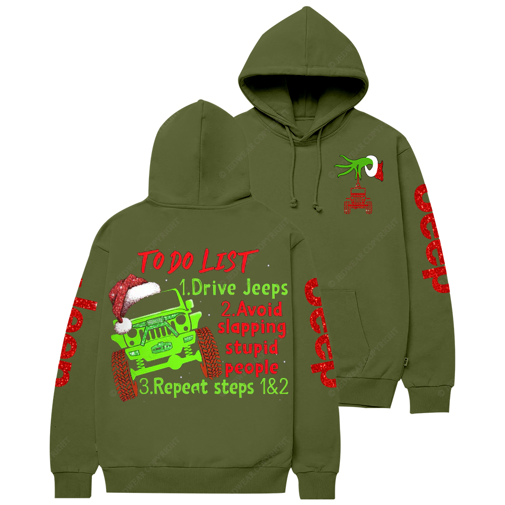 To Do List Jp Three Things Christmas Jp Casual Hoodie