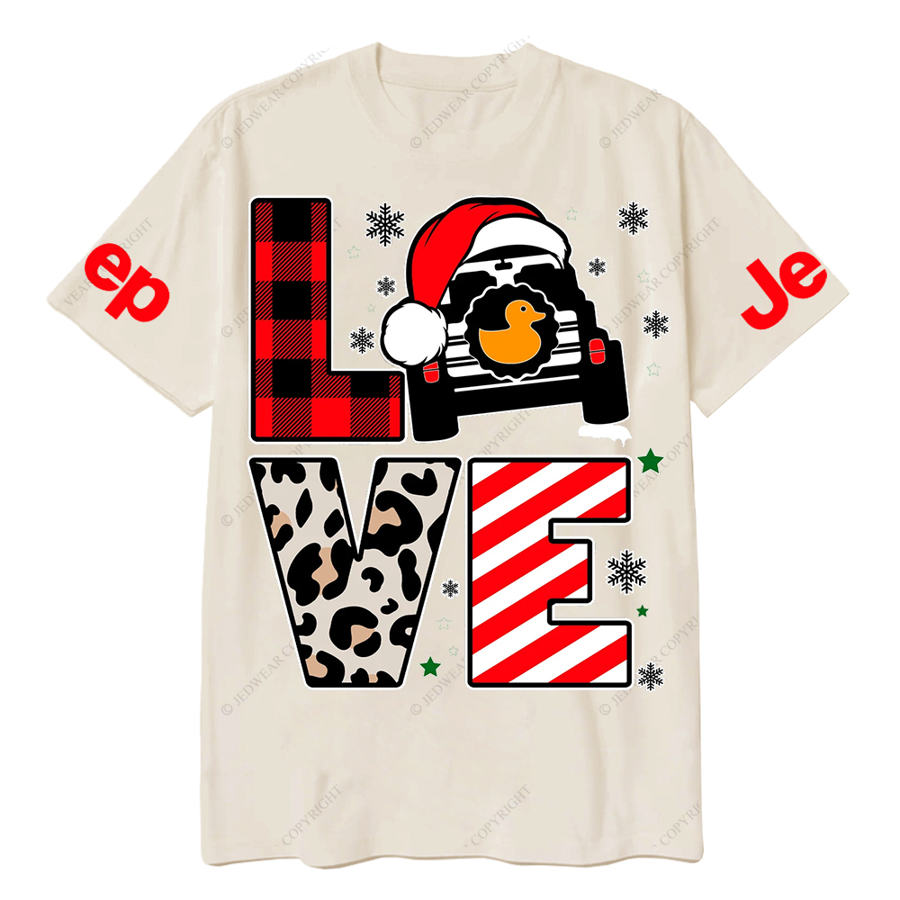 Merry Christmas Duck Snow Jp T-Shirt