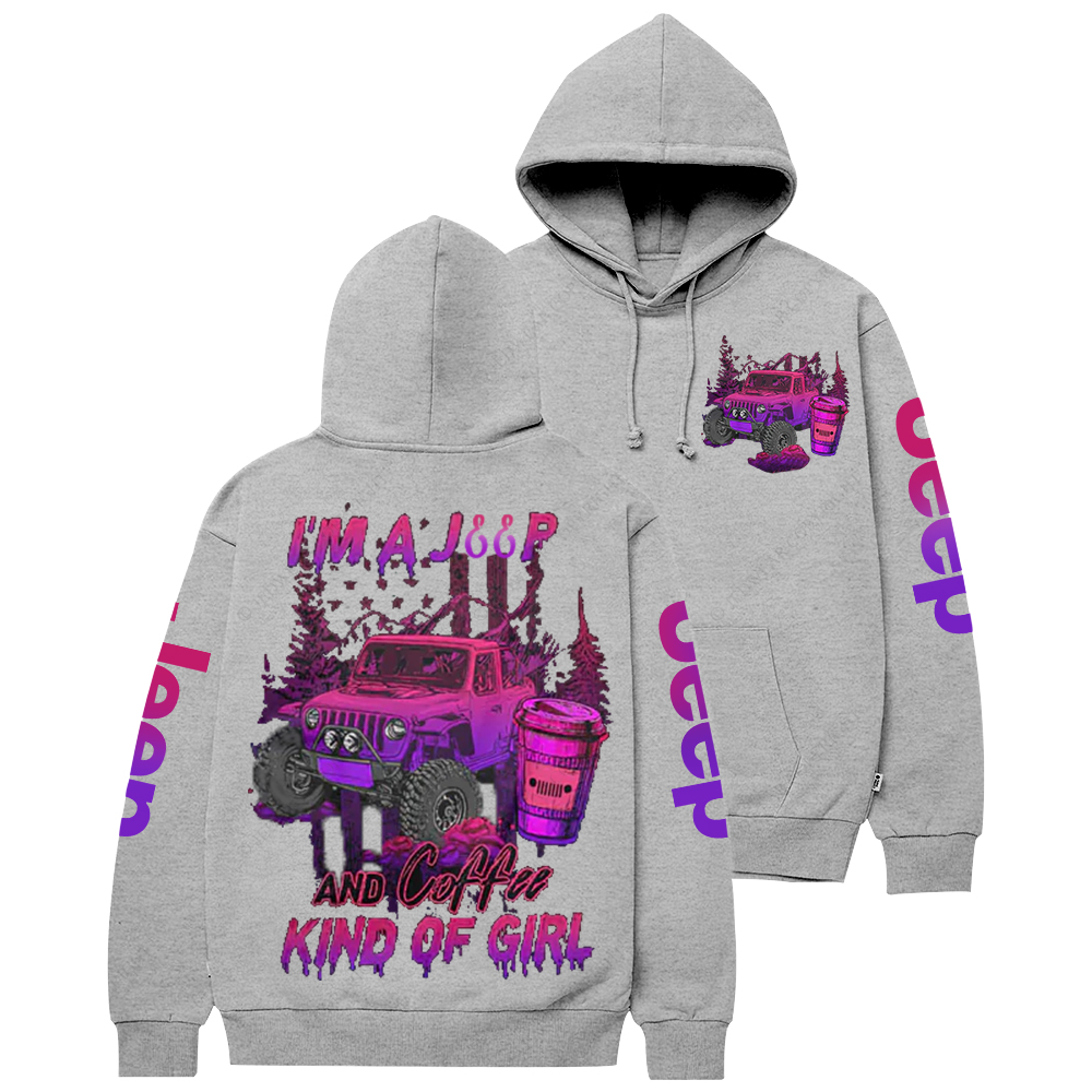 I'm A Jp And Coffee Kind Of Girl Jp Casual Hoodie