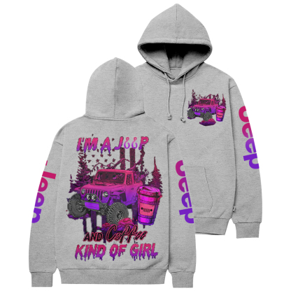 I'm A Jp And Coffee Kind Of Girl Jp Casual Hoodie