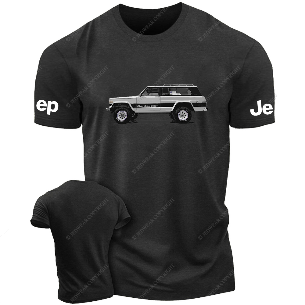 Jp Cherokee Chief Driving On The Road Jp T-Shirt