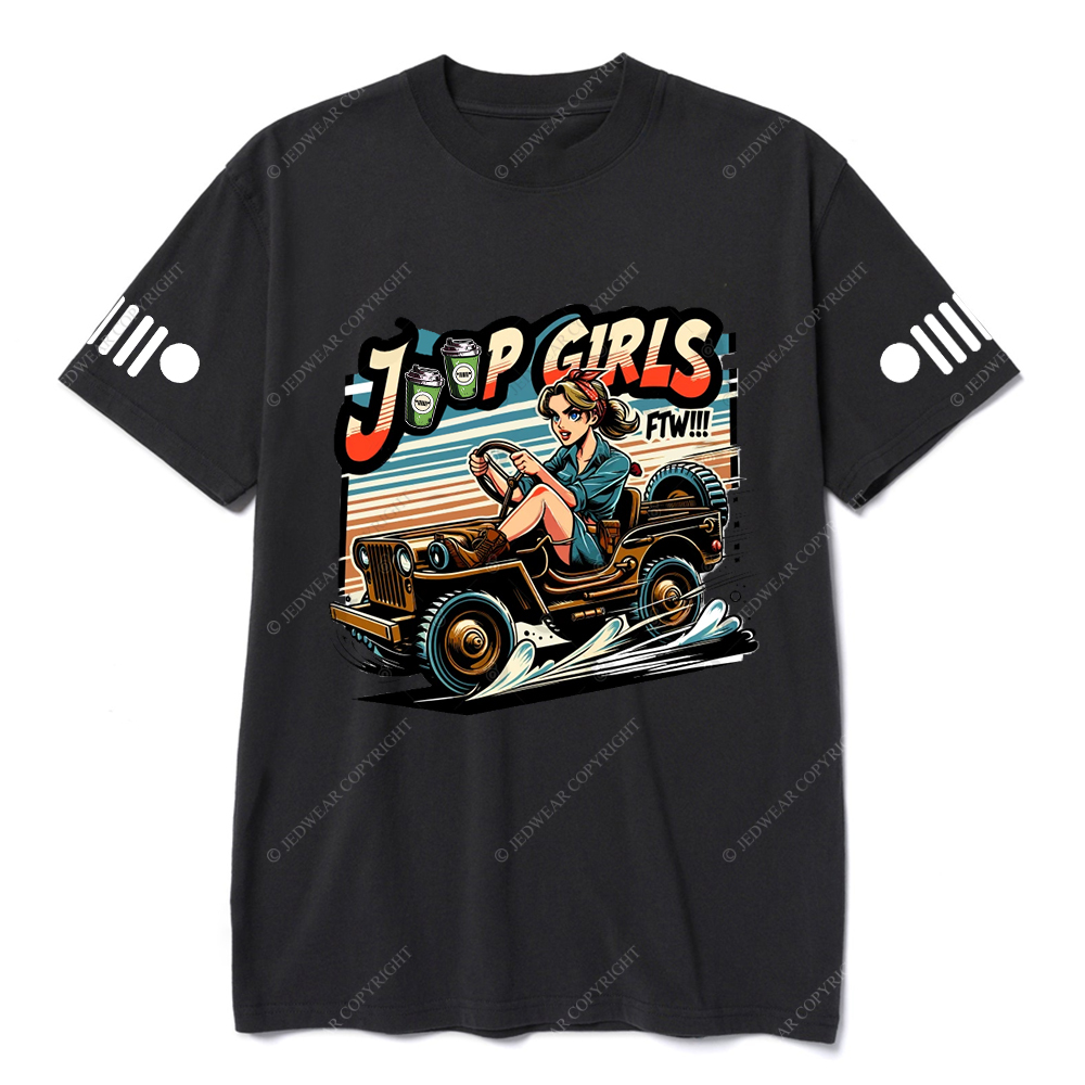 Jp Girl Sitting In Racing Car Jp T-Shirt