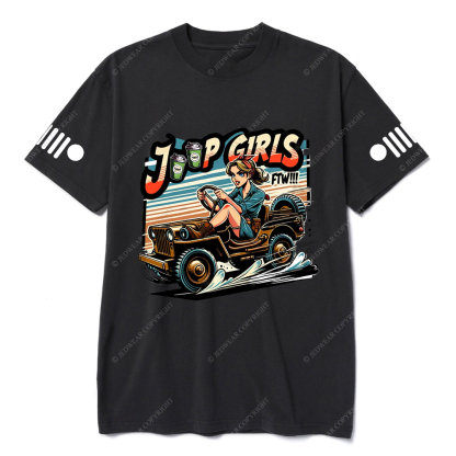 Jp Girl Sitting In Racing Car Jp T-Shirt