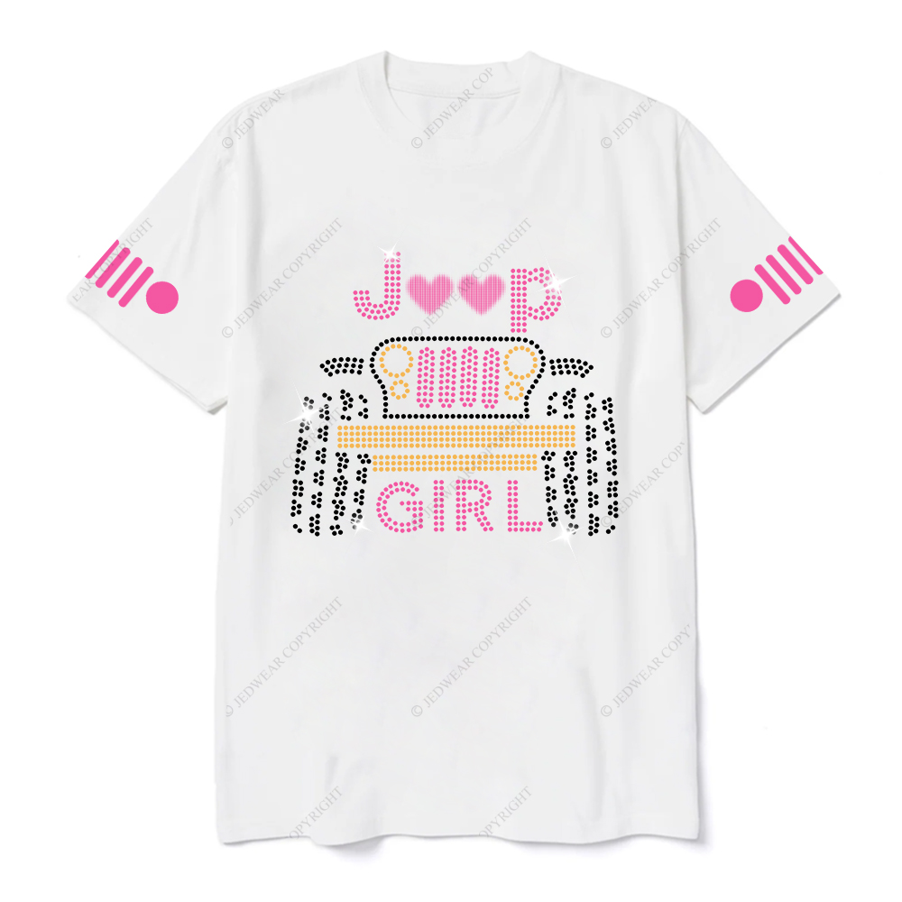Jp Girl Glowing Car Love Jp T-Shirt