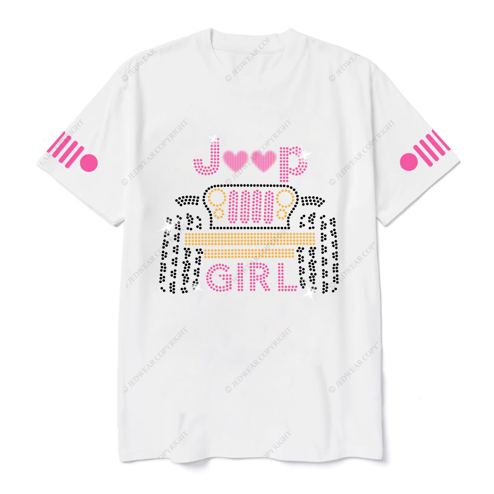 Jp Girl Glowing Car Love Jp T-Shirt