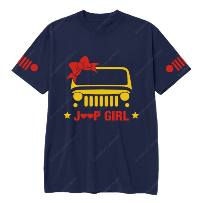 Jp Girl 4X4 Offroad Car Bow Tie Star Jp T-Shirt