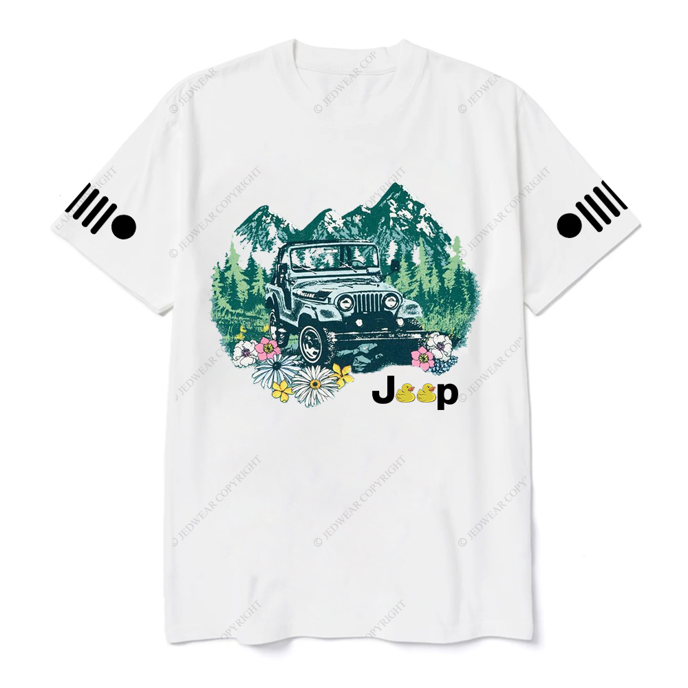 Off-Road Vehicle Driving On The Forest T-Shirt