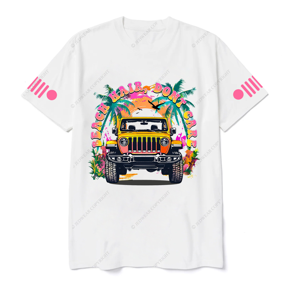 Colorful Beach Hair Don't Care T-Shirt