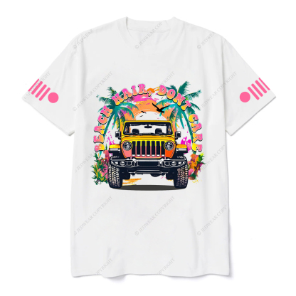 Colorful Beach Hair Don't Care T-Shirt