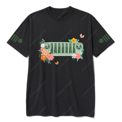 Colorful  Flower Leaves T-Shirt