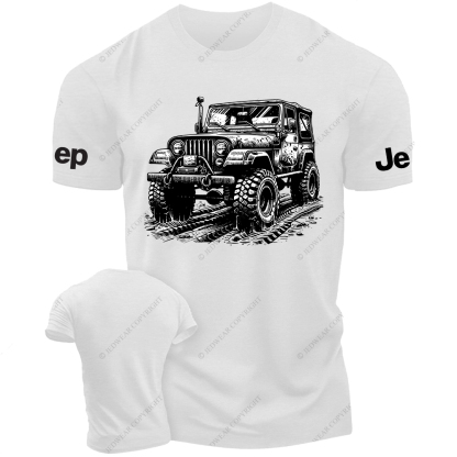 Driving On Muddy Terrain Wheel Tracks Jp T-Shirt