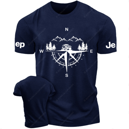 Compass Mountains And Trees JP T-Shirt