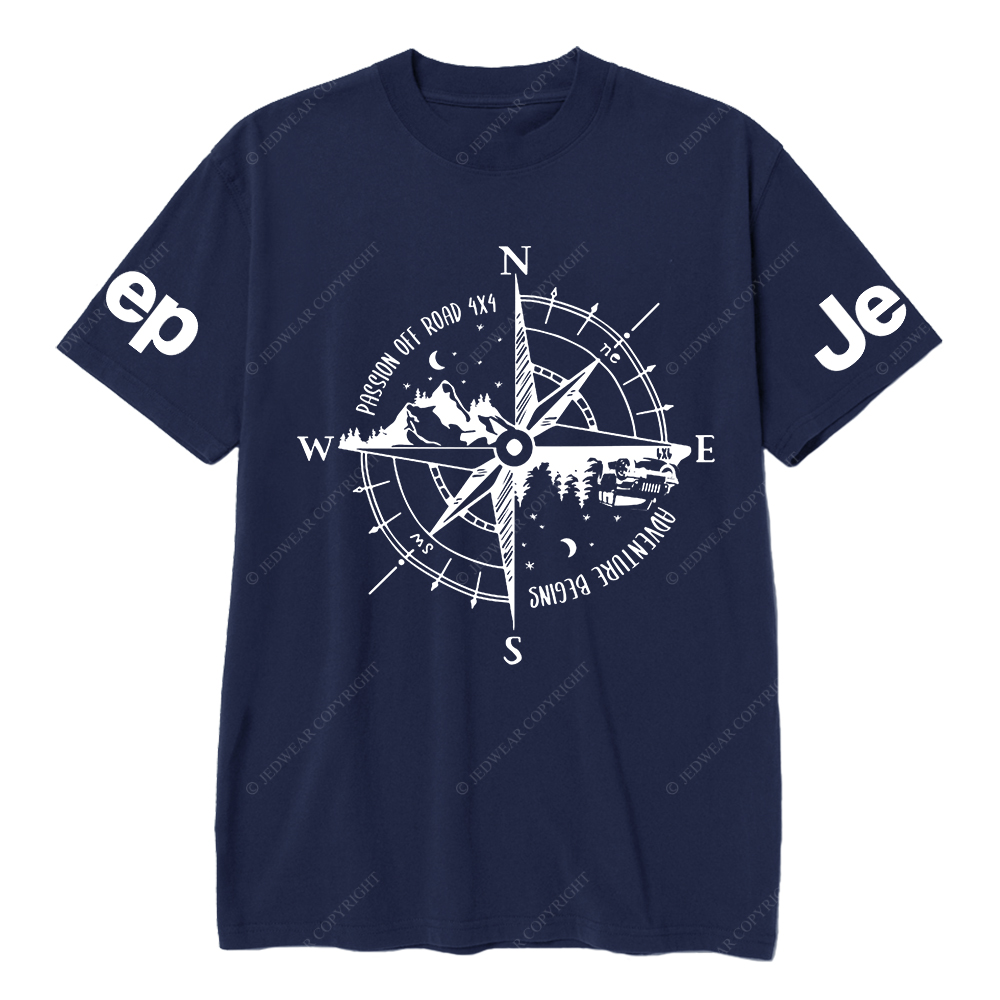 Passon Off Road Adventure Begins Compass JP T-Shirt